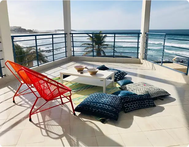 Appartement à vendre avec terrasse vue sur mer
